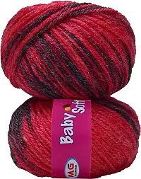 Oswal 100% Acrylic Wool B14 (6 pc) Baby Soft Wool Ball Hand Knitting Wool/Art Craft Soft Fingering Crochet Hook Yarn, Needle Knitting Yarn Thread Dye SM-Q-thumb1