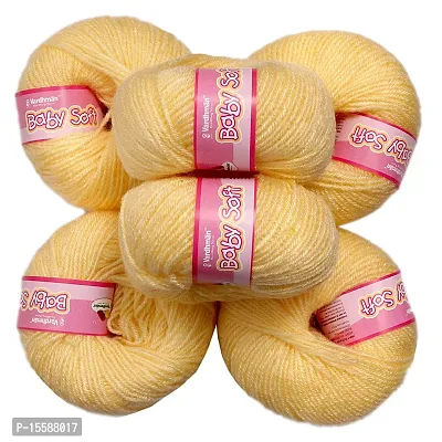 Vardhman Wool Baby Soft (Dark Cream) - Pack of 6-thumb3