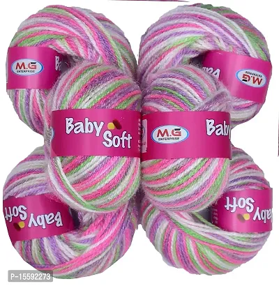 SIMI ENTERPRISE 100% Acrylic Wool Red (10 pc) Baby Soft 4 ply Wool Ball Hand Knitting Wool/Art Craft Soft Fingering Crochet Hook Yarn, Needle Knitting Yarn Thread Dye NA