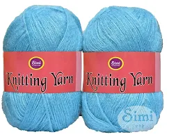 SIMI ENTERPRISE Knitting Wool Yarn, Soft Fancy Feather Wool Cream 200 GMS Best Used with Knitting Needles, Soft Fancy Wool- Art-HDD-thumb1