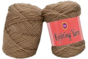 SIMI ENTERPRISE 100% Acrylic Wool Skin 150 GMS Wool Ball Hand Knitting Wool / Art Craft Soft Fingering Crochet Hook Yarn, Needle Knitting Yarn Thread Dyed-SB Art-AFG-thumb1