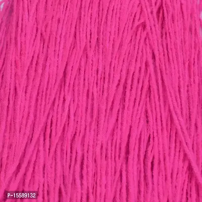 Vardhman S_Brilon Light Magenta (200 gm) Wool Hank Hand Knitting Wool / Art Craft Soft Fingering Crochet Hook Yarn, Needle Knitting Yarn Thread dye T UC-thumb2