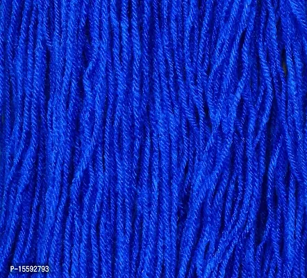 Oswal Wools Brilon Deep Blue (200 gm) Wool Hank Hand Knitting Wool / Art Craft Soft Fingering Crochet Hook Yarn, Needle Knitting Yarn Thread Dyed-thumb2