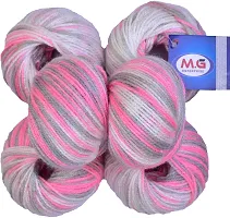 SIMI ENTERPRISE 100% Acrylic Wool Red (6 pc) Baby Soft 4 ply Wool Ball Hand Knitting Wool/Art Craft Soft Fingering Crochet Hook Yarn, Needle Knitting Yarn Thread Dye AC-thumb1