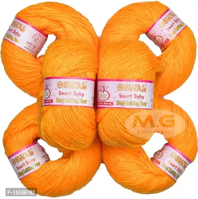 Oswal 100% Acrylic Wool B9 (6 pc) Baby Soft Wool Ball Hand Knitting Wool/Art Craft Soft Fingering Crochet Hook Yarn, Needle Knitting Yarn Thread Dye SM-K-thumb0