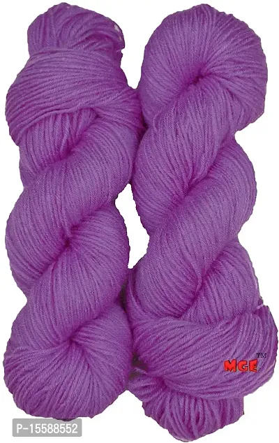 SIMI ENTERPRISE Brilon Purple (200 gm) Wool Hank Hand Knitting Wool / Art Craft Soft Fingering Crochet Hook Yarn, Needle Knitting Yarn Thread dye SM-ZBC-thumb0