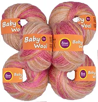 SIMI 100% Acrylic S/M Wool Multi Strawberry (6 pc) Baby S/M Wool Hand Knitting Art - DHC-thumb1