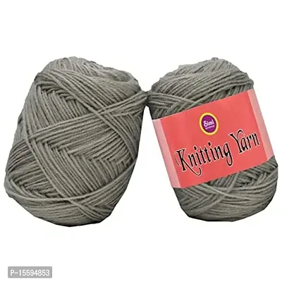SIMI ENTERPRISE 100% Acrylic Wool Candy Red 100 GMS Wool Ball Hand Knitting Wool / Art Craft Soft Fingering Crochet Hook Yarn, Needle Knitting Yarn Thread Dyed-BB Art-AGB-thumb0