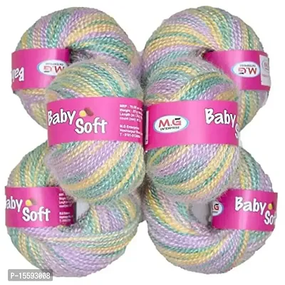 SIMI ENTERPRISE 100% Acrylic Wool Red (8 pc) Baby Soft 4 ply Wool Ball Hand Knitting Wool/Art Craft Soft Fingering Crochet Hook Yarn, Needle Knitting Yarn Thread Dye MOC