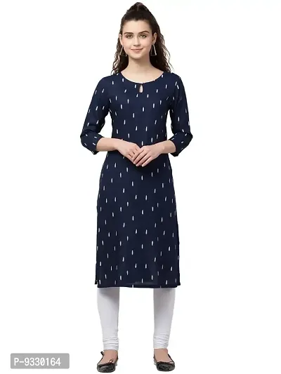 Peehu Collection Women's Rayon Printed Straight Kurta for Women  Girls | Women's Kurtas  Kurtis-thumb0