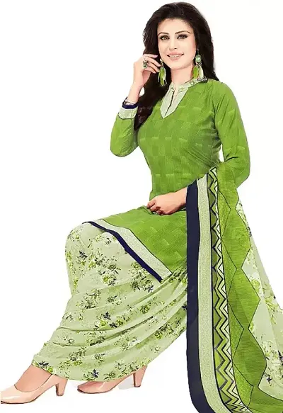 Women Synthetic Dress Material with Dupatta