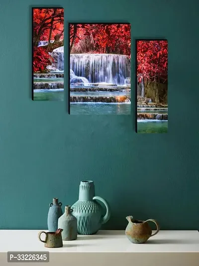 Scenery 3d Framed Wall Paintings Set Of 3, (45X30 CM)-thumb0