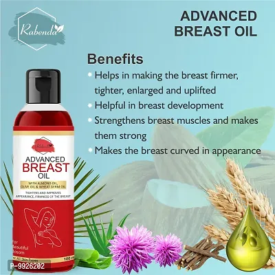 Trendy Breast Massage Oil With Almond Oil, Olive Oil  Wheat Germ Oil - Relieves Stress Caused By Wired Bra And Breast Toner Massage Oil-thumb3