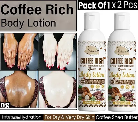 Trendy Coffee Rich Hydration Moisturizer Body Lotion With Coffee And Shea Butter