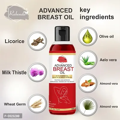 Trendy Breast Massage Oil With Almond Oil, Olive Oil  Wheat Germ Oil - Relieves Stress Caused By Wired Bra And Breast Toner Massage Oil-thumb2