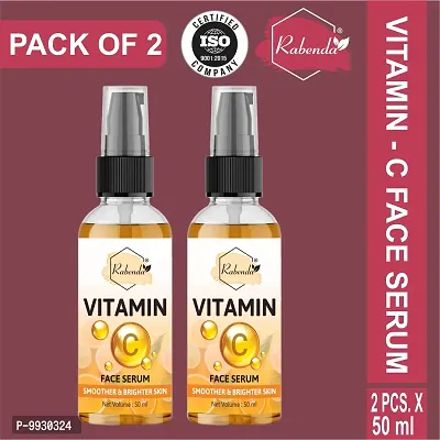 Trendy 1% Vitamin C Face Serum With Mandarin For Glowing Skin With Pure Ethyl Ascorbic Acid For Hyperpigmentation And Dull Skin, Fragrance-Free, 50 Ml-Pack-2