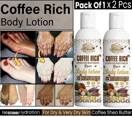 Trendy Coffee Rich Hydration Moisturizer Body Lotion With Coffee And Shea Butter