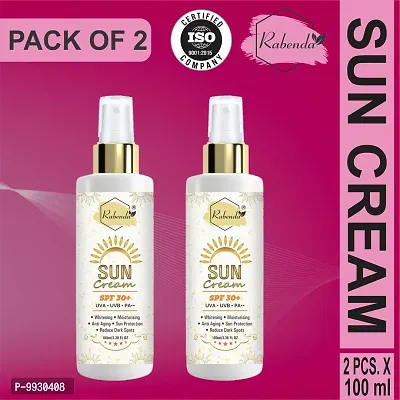 Trendy Sunscreen Cream Spf 30+, Whitening, Moisturising, Anti Aging,Reduce Dark Spote Protetion From Uva/Uvb/Pa++, Sun Protection And De Tan - Spf 30