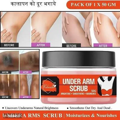 Trendy Under Arm Scrub Gently Exfoliates The Sensitive Skin Of Under Arms, Blend Of Coconut Oil And Coconut Shell Powder Brightens Softens Nourishes And Smoothens Your Underarms Scrub-thumb0