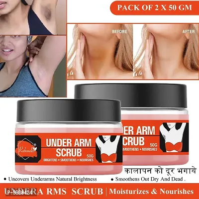 Trendy Under Arm Scrub Gently Exfoliates The Sensitive Skin Of Under Arms, Blend Of Coconut Oil And Coconut Shell Powder Brightens Softens Nourishes And Smoothens Your Underarms Scrub-thumb0