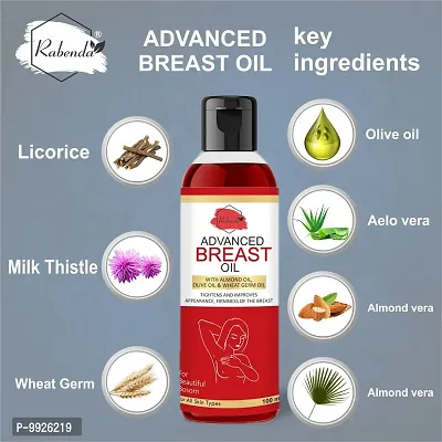 Trendy Breast Massage Oil With Almond Oil, Olive Oil  Wheat Germ Oil - Relieves Stress Caused By Wired Bra And Breast Toner Massage Oil-thumb2