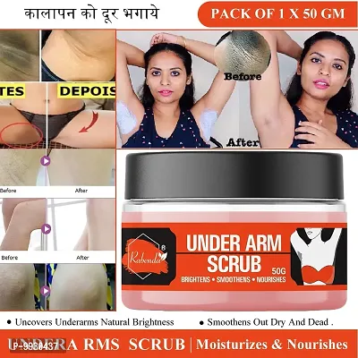 Trendy Under Arm Scrub Gently Exfoliates The Sensitive Skin Of Under Arms, Blend Of Coconut Oil And Coconut Shell Powder Brightens Softens Nourishes And Smoothens Your Underarms Scrub