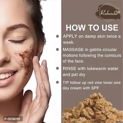 Trendy Walnut Natural Tan Removal Scrub For Smooth And Brightener Skin Scrub-thumb4