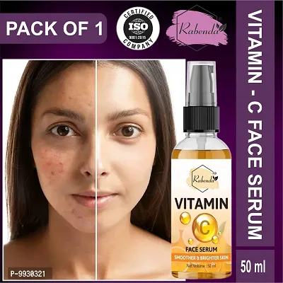 Trendy 1% Vitamin C Face Serum With Mandarin For Glowing Skin With Pure Ethyl Ascorbic Acid For Hyperpigmentation And Dull Skin, Fragrance-Free, 50 Ml-Pack-1