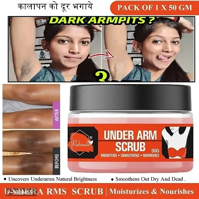 Trendy Under Arm Scrub Gently Exfoliates The Sensitive Skin Of Under Arms, Blend Of Coconut Oil And Coconut Shell Powder Brightens Softens Nourishes And Smoothens Your Underarms Scrub