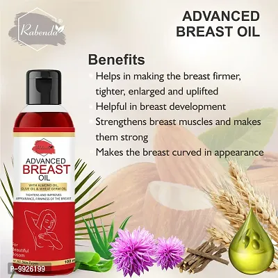 Trendy Breast Massage Oil With Almond Oil, Olive Oil  Wheat Germ Oil - Relieves Stress Caused By Wired Bra And Breast Toner Massage Oil-thumb3