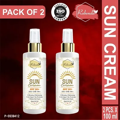 Trendy Sunscreen Cream Spf 30+, Whitening, Moisturising, Anti Aging,Reduce Dark Spote Protetion From Uva/Uvb/Pa++, Sun Protection And De Tan - Spf 30