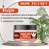 Trendy Under Arm Scrub Gently Exfoliates The Sensitive Skin Of Under Arms, Blend Of Coconut Oil And Coconut Shell Powder Brightens Softens Nourishes And Smoothens Your Underarms Scrub-thumb3
