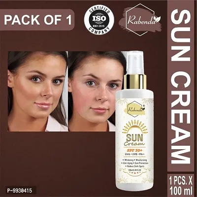 Trendy Sunscreen Cream Spf 30+, Whitening, Moisturising, Anti Aging,Reduce Dark Spote Protetion From Uva/Uvb/Pa++, Sun Protection And De Tan - Spf 30-thumb0