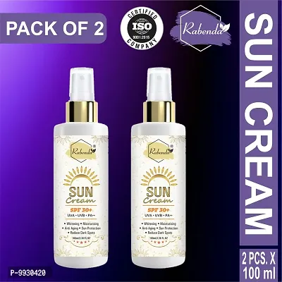 Trendy Sunscreen Cream Spf 30+, Whitening, Moisturising, Anti Aging,Reduce Dark Spote Protetion From Uva/Uvb/Pa++, Sun Protection And De Tan - Spf 30