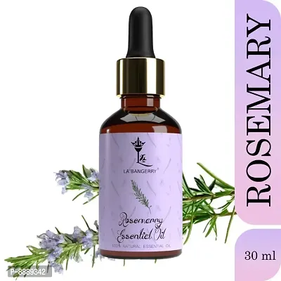 LABANGERRY Rosemary Essential Oil for Healthy Hair, Skin, Sleep - 100% Pure, Natural and Undiluted, Organic Certified, 30ml-thumb0