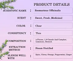 LABANGERRY Rosemary Essential Oil for Healthy Hair, Skin, Sleep - 100% Pure, Natural and Undiluted, Organic Certified, 30ml-thumb4