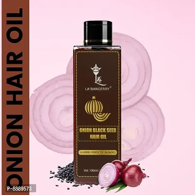 Onion Hair Oil for Hair Growth and Hair Fall Control - With Black Seed Oil Extracts - 100 ml-thumb0