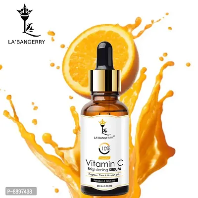 LABANGERRY  Vitamin C Face Serum (Advanced) With Vit E,  Ferulic Acid For Glowing Skin | Advanced Brightening Formula With Power of Vit C  E, Ferulic Acid  Fullerenes