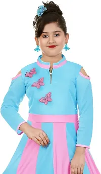 COLOURFULL FROCK DRESS WITH EXTRA GHERA  FOR GIRLS BY SKINOWEAR-thumb2