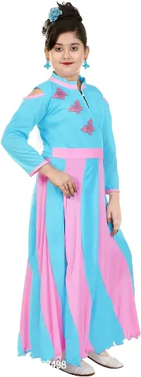 COLOURFULL FROCK DRESS WITH EXTRA GHERA  FOR GIRLS BY SKINOWEAR-thumb4