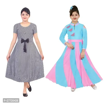 FABULOUS COLOURFUL FROCKS PACK OF 2