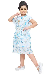 PRINCESS FLORAL PRINTED DRESS FOR GIRLS-thumb3