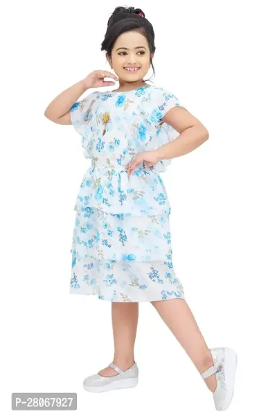 PRINCESS FLORAL PRINTED DRESS FOR GIRLS-thumb4