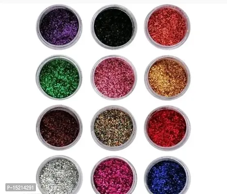 Multicolor Beautiful Eyeshadow Glitter/Shimmer Powder set of 12-thumb0
