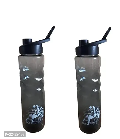 Stylish Plastic Water Bottle, 500ml Pack of 2