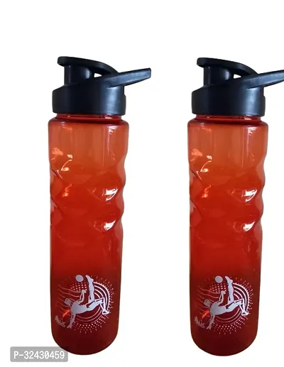 Stylish Plastic Water Bottle, 500ml Pack of 2