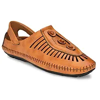 Walkstyle Men's Woven Roman Casual Sandals-thumb1