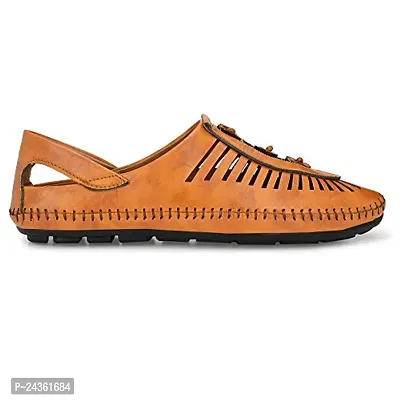 Walkstyle Men's Woven Roman Casual Sandals-thumb5