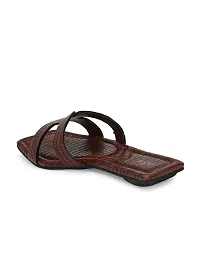 EL PASO Women Brown Faux Leather Casual Slip On FlatsEPW555Brown_3-thumb3