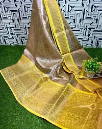 Elegant Multicoloured Art Silk Saree with Blouse piece For Women-thumb1